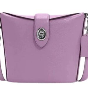 Coach Addie Violet Orchid Pebbles Leather Small
Crossbody Bag